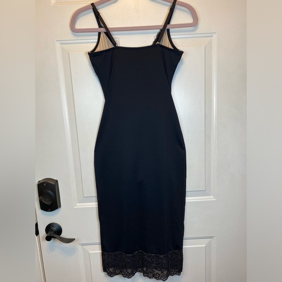 Popilush Lace Corset V Neck Shapewear Tummy Control Midi Dress Sz XS - Picture 2 of 15